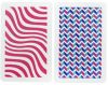Copag Neo Wave 100% Plastic Playing Cards -  Bridge Size, Jumbo Index, Pink/Blue 2 Deck Set